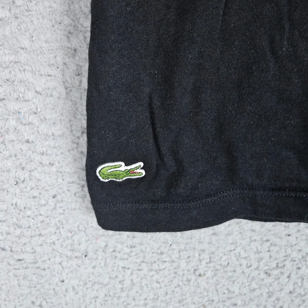Lacoste T-Shirt Mens XL Black TH3321 Underwear Collection Logo
